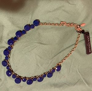 Ann Taylor Necklace,  Blue Beads
